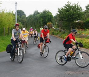 Ashley Knott and Jamie towards Marigny