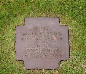 German name stone at Marigny Cemetary