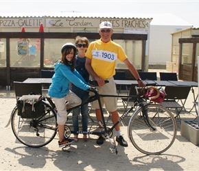 Douglas, Catherine and Francis in Gouville-Sur-Mer