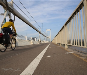 Will crosses the Severn Bridge