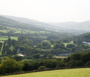 On the climb to Cwmdu