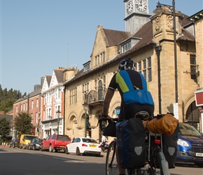 Lester leaves Llanidloes. A pretty Welsh town