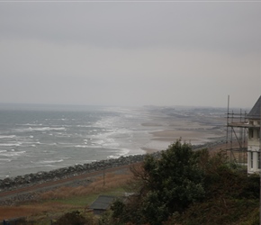 The road hugs the coast giving glorious views across the seas below, this was taken from Llanaber