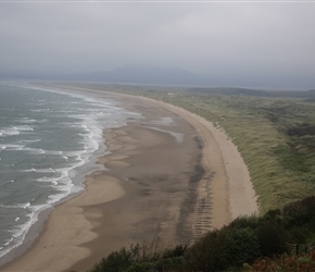 The road hugs the coast giving glorious views across the seas below, this was taken from Llanfair