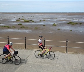 Laurinda and Ben along Meols Parade