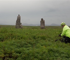 It must be an Icelandic past time. We saw numerous examples of 'rock balancing'