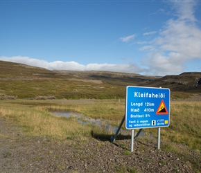 12km of climbing over Kleifaheidi