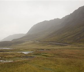 The road took a wide loop around Altafjordur, after which we climbed out and this was the climb