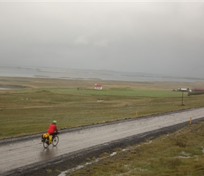 Mike passes a small church by the coast