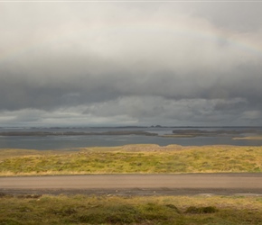 Rachel and rainbow along route 54