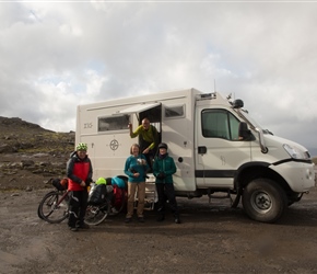 The day before Lorna had helped a Dutch lady who had run into trouble. The next day they caught us up, offering to carry our luggage, take us to the ferry, but in the end fed us tea and chocolate, a lovely experience