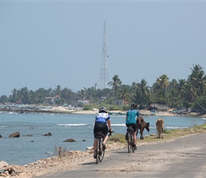 Approaching Port Pedro near the army camp. Port Pedro doesn't really have a centre, more a strung out series of houses