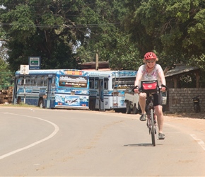 Linda leaves the lunch stop