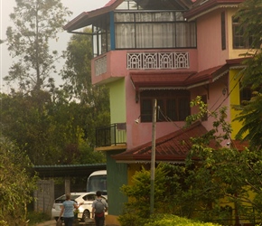 Robin and Karen return to Tea Forest Lodge having enjoyed the sunrise atop Little Adams Peak