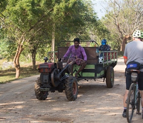 Lots of things use the canal towpath. These machines are very popular, a bit like a ride on lawn mower