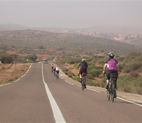 Margaret Westhead on the road to Souk El Arba Du Sahal