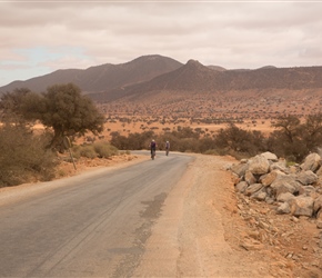 After Bounnamane the road got steeper