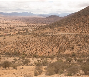 The climb out of El Had N'Belforne was quite steep. Looking back here was the view