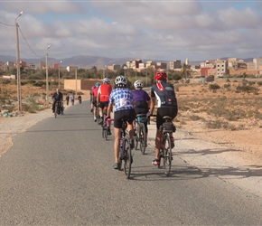 We'd headed through the centre of Tiznit, here we cycle through the outskirts