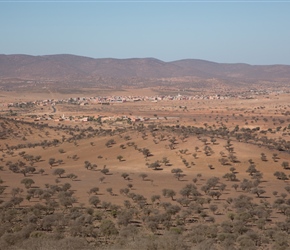 There was a steep descent after 20km, this was the view to the right