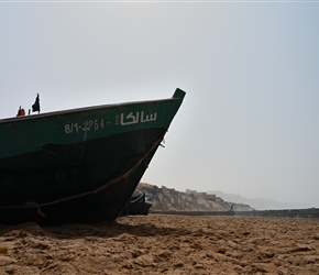 Aglou Harbour and fisherman (Steve)