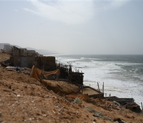 Fishermens houses at Aglou Beach (Steve)