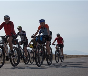 Steve, Kath, Sharon and Lorraine on the road to Russia