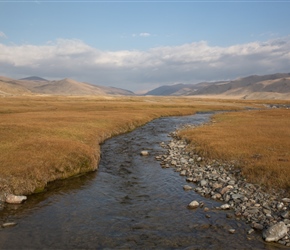 View up the river from the campsite