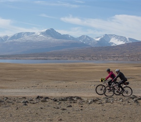 Claire and Steve with Chinese Peaks behind