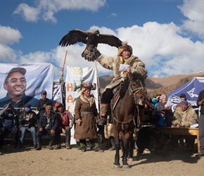 Blue Wolf travel have organized this event for over 20 years. The owner died a few weeks before the event, so a picture was raised in his honour