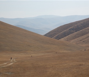 On the final part of this long climb, the valley widened