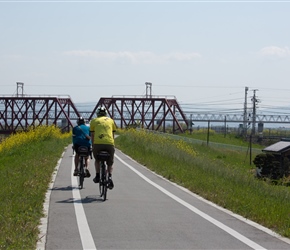 Jack and Christine along Cyclepath