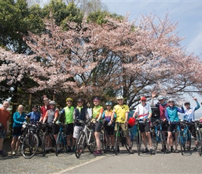 All of us under Cherry Tree