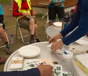 We enjoyed the sushi at the local park, washed down with coffee and drinks from the local vending machine