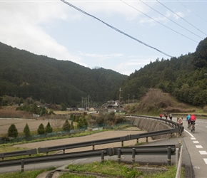 Descending down the valley