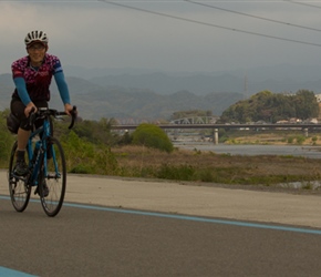 Ken on the cyclepath