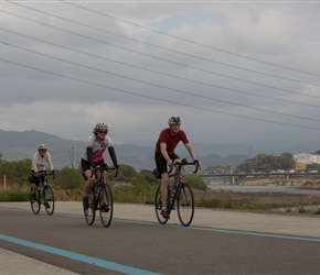 Russ and Jill Collins on the cyclepath