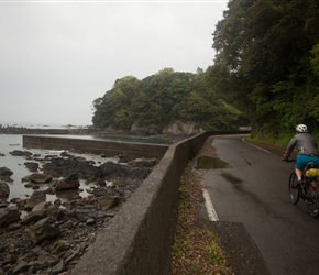 The initial route after lunch was quite lumpy, with a descent to a small cove