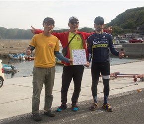 Ken, Issy and Kiyoshi. These were our guides, drivers and all round fantastic hosts