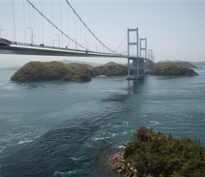 Once we had crossed this impressive bridge, here was the view back