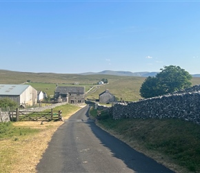 The final part of the ride took us over moorland with extensive views. A climb then a lovely descent