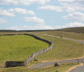 Climbing over Orton Bank