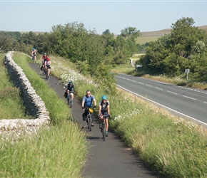 A cyclepath had been placed by the side of the A raod c;lose to the start. Apparently others in the area. What a lovely thing to do