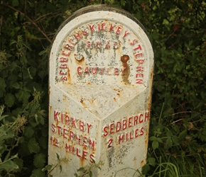 Mile Post on the Sedbergh Road. There were 4 of these at 2,3,4 and 5 miles then disappeared