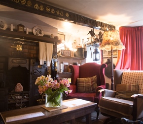 Inside the Temperance tearoom. This was the reception area for the tearoom where orders were taken, akin to the living room