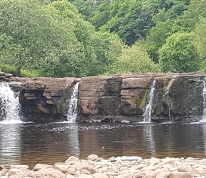 Wild swimming spot and waterfalls