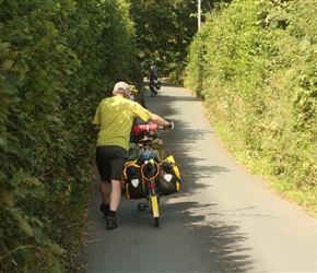 A few steeper climbs, this one out of Okehampton