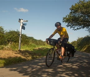 Will on the lanes from Okehampton to Hatherleigh