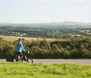 Simon checks out the view to Dartmoor