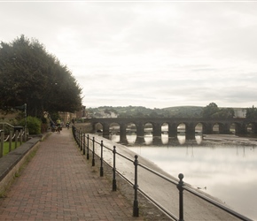 Heading towards the old bridge in Barnstaple